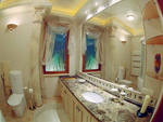 Дизайн ванных комнат фотографии  расписывают 